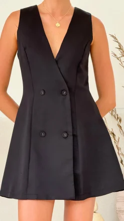 Hani Mini Dress - Black