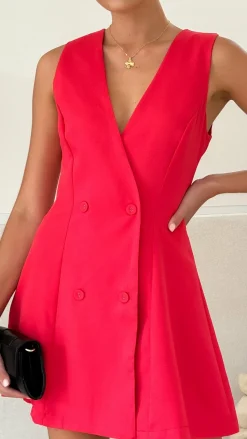 Hani Mini Dress - Red