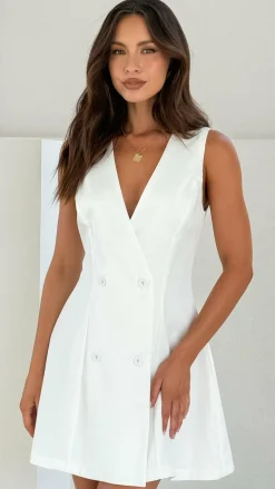 Hani Mini Dress - White