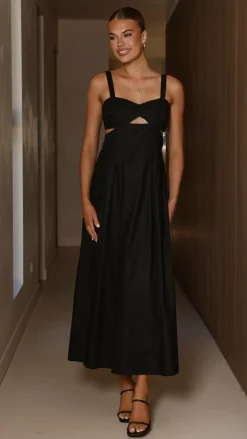 Harleigh Midi Dress - Black