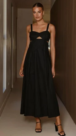 Harleigh Midi Dress - Black