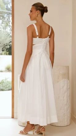 Harleigh Midi Dress - White