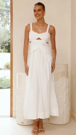 Harleigh Midi Dress - White