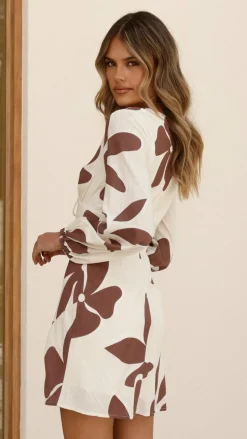 Harling Long Sleeve Mini Dress - Belle Femme