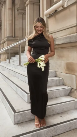 Harlowe Maxi Dress - Black