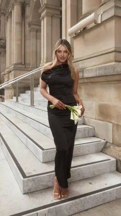 Harlowe Maxi Dress - Black