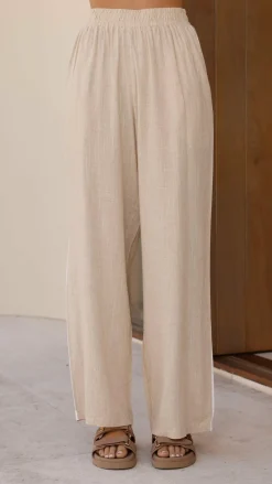 Hartley Pants - Beige / White