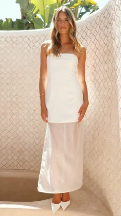 Hazella Maxi Dress - White