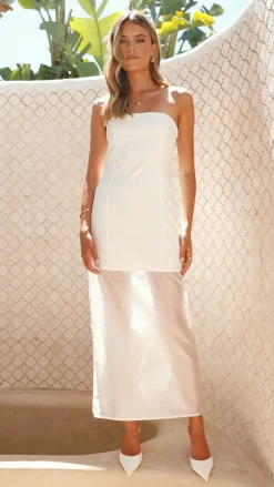 Hazella Maxi Dress - White