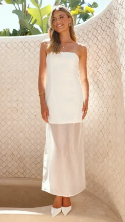 Hazella Maxi Dress - White