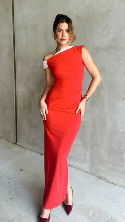 Honey Maxi Dress - Red/Pink