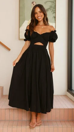 Hulu Maxi Dress - Black