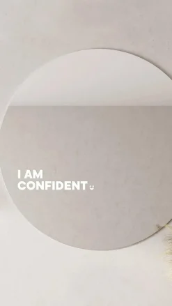 I am Confident - Affirmation Mirror Sticker
