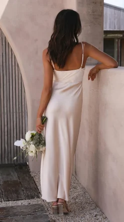 Ilana Maxi Dress - Champagne