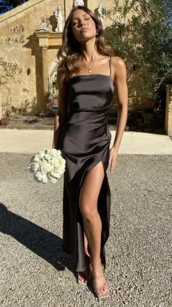 Ilana Maxi Dress - Espresso