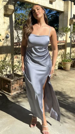 Ilana Maxi Dress - Steel Blue