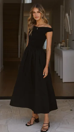 Immy Midi Dress - Black