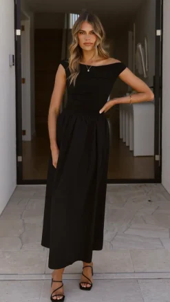 Immy Midi Dress - Black