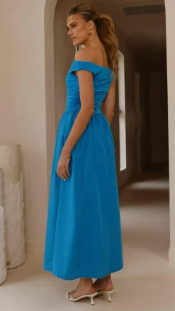 Immy Midi Dress - Blue