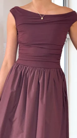 Immy Midi Dress - Brown