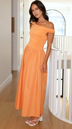 Immy Midi Dress - Melon