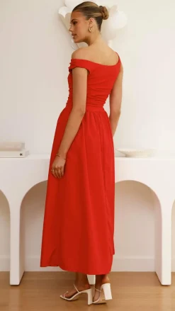 Immy Midi Dress - Red