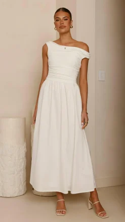 Immy Midi Dress - White