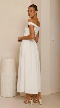 Immy Midi Dress - White