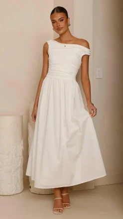 Immy Midi Dress - White