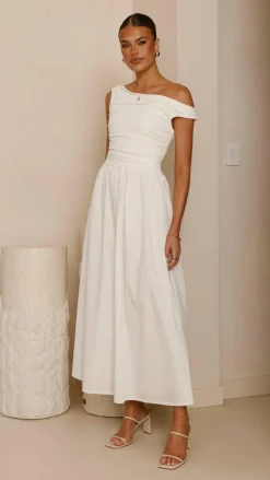 Immy Midi Dress - White