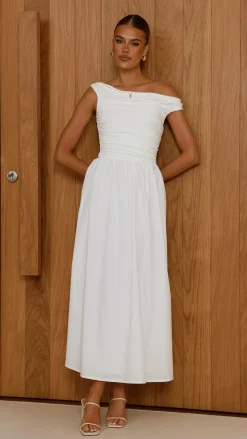 Immy Midi Dress - White