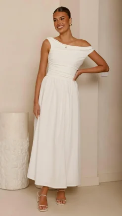 Immy Midi Dress - White