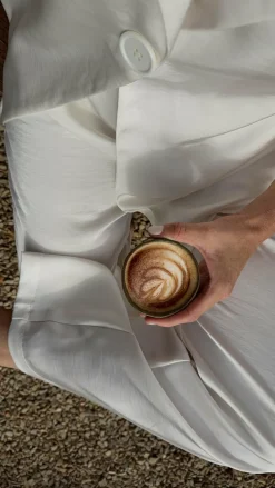 Imogen Button Pants - Cream