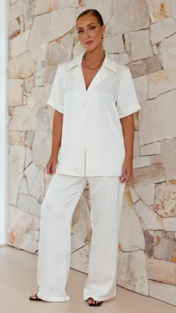 Imogen Button Shirt - Cream