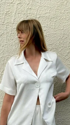 Imogen Button Shirt - Cream