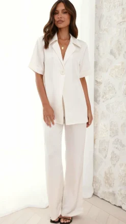 Imogen Button Shirt - Cream