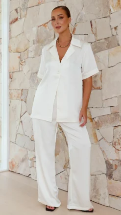 Imogen Button Shirt - Cream