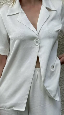 Imogen Button Shirt - Cream