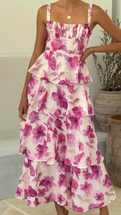 Indi Maxi Dress - Pink Floral