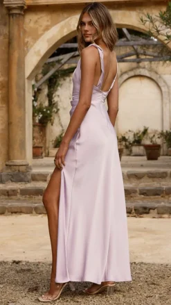 Iris Asymmetrical Maxi Dress - Lilac
