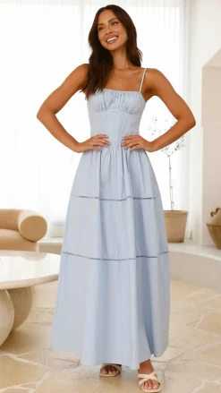 Isabella Maxi Dress - Blue