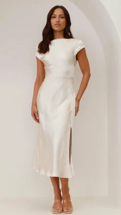 Ivana Midi Dress - Champagne