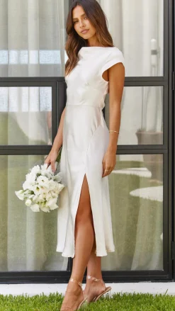 Ivana Midi Dress - Champagne