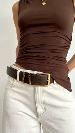 Jabilo Belt - Brown / Gold
