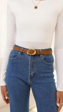 Jacory Belt - Brown/Gold