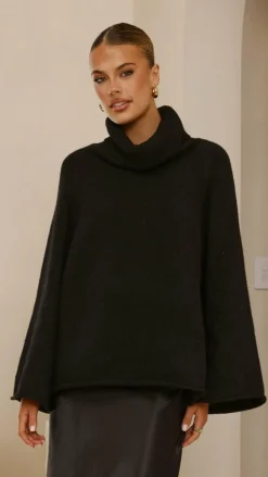 Jacques Knitted Jumper - Black