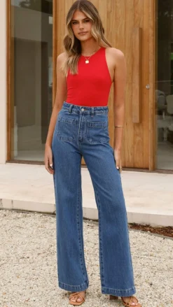 Jakira Bodysuit - Red