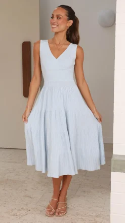 Jayde Knit Dress - Light Blue