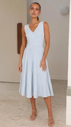 Jayde Knit Dress - Light Blue