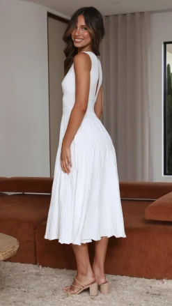 Jayde Knit Dress - White